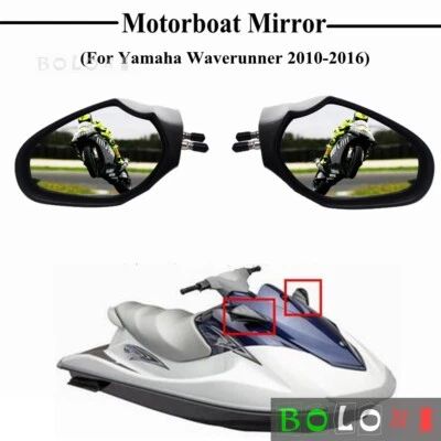 Espejos retrovisores para lancha para Yamaha WaveRunner VX1100 Deluxe VXS VX1800 10-16 Foto 1 de 4