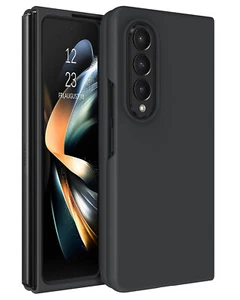 Per Samsung Galaxy Z Fold4 5G custodia antiurto resistente in fibra nera US - Foto 1 di 9