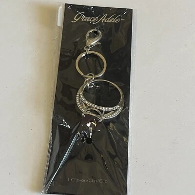 Grace Adele Bling Púrpura Anillo Cartera Clip En Accesorio Nuevo Con Etiquetas  Foto 1 de 3