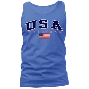 USA Original American Pride US Flag Patriotic Graphic Tank Top - Picture 1 of 11