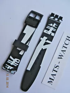 SWATCH+ORIGINALBAND SILIKON+GENT+AGB279 JAPAN ROAD+NEU/NEW - Picture 1 of 1