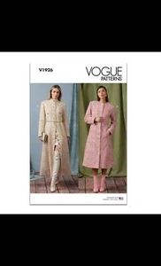 Vogue Misses' Coat Sewing Pattern Kit, Design Code V1926, Sizes 18-26 - Picture 1 of 8