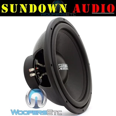 SUNDOWN AUDIO E-15 V.3 D2 15" 500W RMS DOBLE 2-OHM COCHE SUBWOOFER ALTAVOZ BAJO NUEVO Foto 1 de 4