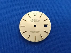 QUADRANTE BASTONE ORO ORIGINALE ROLEX 16013 16233 16238 - Foto 1 di 4