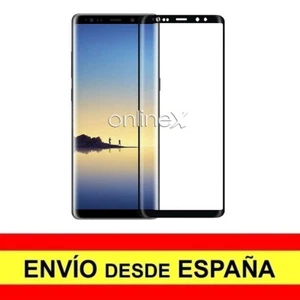Cristal Templado 3D 5D para SAMSUNG GALAXY NOTE 8 Protector CURVO NEGRO a3879 - Imagen 1 de 6