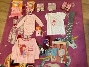 Baby Set Mädchen Strampler Strumpfhose Gr. 62 Spieluhr, Halstuch, Schmusetuch! - Bild 1 von 3