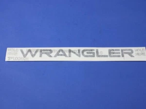 97-06 JEEP WRANGLER BODY SIDE DECAL EMBLEM DARK SILVER OEM NEW MOPAR 5FC83TA9 - Picture 1 of 3
