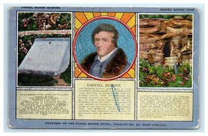 Marcador postal Daniel Boone Hotel Charleston West Virginia - Imagen 1 de 2