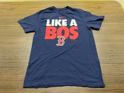 Boston Red Sox “Like a BOS” Men’s Blue MLB Baseball T-Shirt - Nike - Small - Изображение 1 из 2