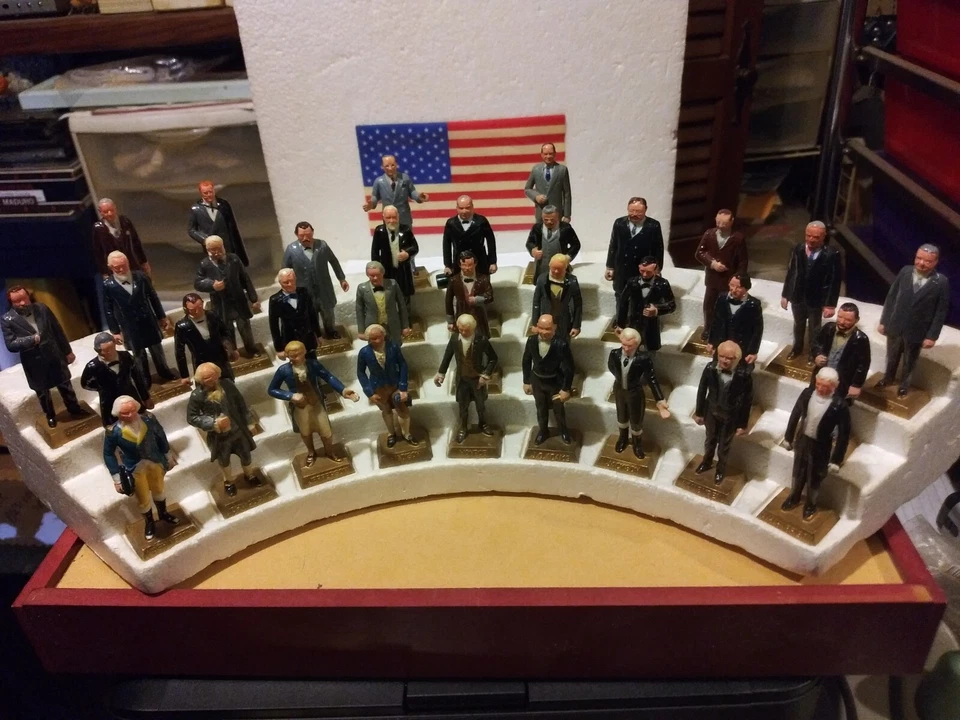 Juego Presidente Pintado Marx 1953 De Colección Washington-Eisenhower EX+/NM LEER GUIÓN Foto 1 de 4