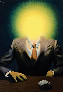 PLEASURE PRINCIPAL - RENE MAGRITTE - REFRIGERATOR PHOTO MAGNET - Picture 1 of 3