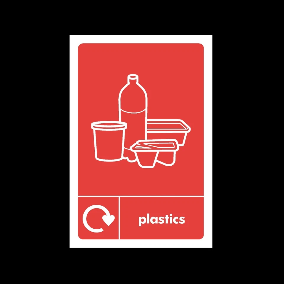 SAFETYSIGNS&STICKERS Plastic Waste Recycling - Plastic Sign, Sticker - All Sizes/Materials