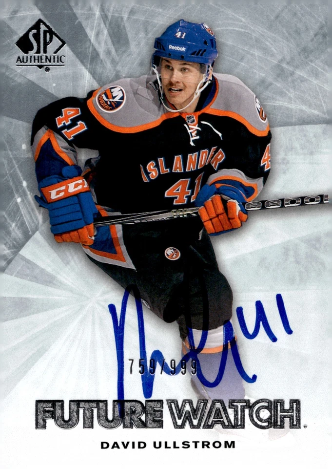 David Ullstrom - Signed 2011-12 SP Authentic Future Watch /999 Rookie Card #204 - Image 1 of 2