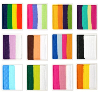 Bowtizki 10 g Split Cake Face Paint Rainbow Face Painting Body Painting 1 Stroke - Image 1 of 4