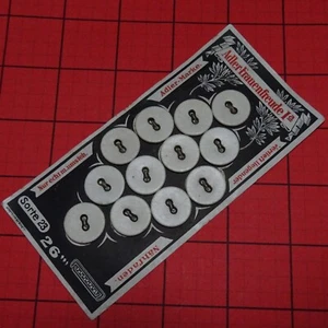 12 Antique Linen fabric Buttons on card for bed linen pillow laundry lingerie - Picture 1 of 5