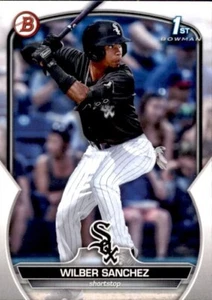 2023 BOWMAN PAPEL DE PRIMERA BASE PROSPECT BP6 WILBER SANCHEZ CHICAGO BLANCO SOX - Imagen 1 de 2