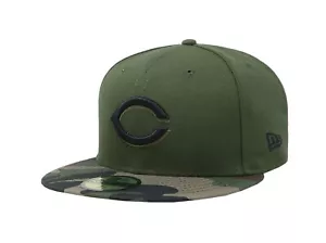 New Era 59Fifty Men Women Hat Cincinnati Reds Green Camo Alternate Fitted Cap - Picture 1 of 5