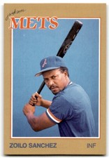 1988 Grand Slam Baseball Card Zoilo Sanchez b Jackson Mets #2