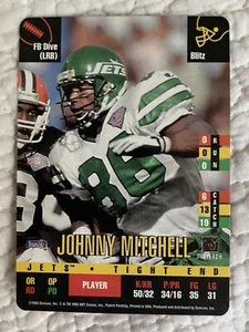 1995 Donruss Red Zone JOHNNY MITCHELL New York Jets Rare Card - Picture 1 of 2