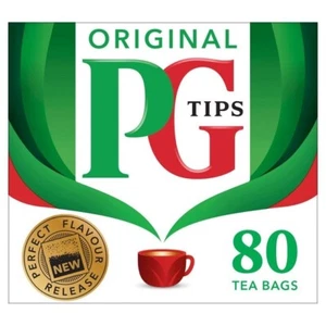 PG Tips Original Biodegradable Black Tea Bags 80 per pack - Pack of 6 - Picture 1 of 1