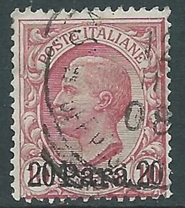 1907 LEVANTE ALBANIA USATO EFFIGIE 20 PA SU 10 CENT - RA14-6 - Foto 1 di 1