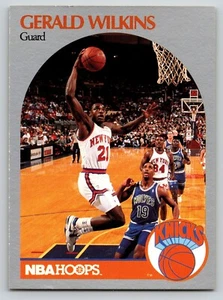 Tarjeta de baloncesto 1990-91 NBA Hoops #212 Gerald Wilkins New York Knicks - Imagen 1 de 2