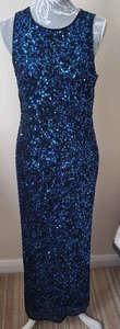Laurence Kazar Stunning sequin vintage dress Size L 12/14 parties/cruises - Picture 1 of 13