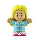 Figurine de poupée fille de remplacement pour Little People Barbie Dreamhouse jeu HCF61