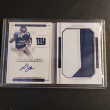 #45/99 Wayne Gallman Rookie Auto Booklet 2017 Panini National Treasures Clemson