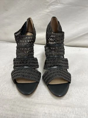 L.K. BENNETT LONDON ELOISE LEATHER SANDAL HIGH HEEL PUMPS DRESS SHOES 41 US 10 - Image 1 of 4