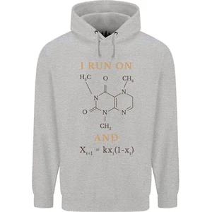 Café i Run On Cafeína Y Chaos Divertido Hombre 80% Algodón Sudadera con Capucha - Imagen 1 de 27
