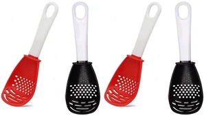 4Pcs Multifunctional Strainers Cooking Colander Spoon Skimmer Slotted Spoon k... - Picture 1 of 6