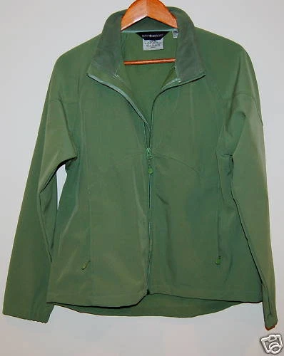 NUEVO Abrigo Chaqueta Mujer Negro Diamante Carcasa Suave Pequeño Verde Foto 1 de 1