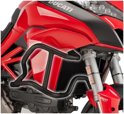 Barras de choque negras barras de carretera protector de motor 4 Ducati Multistrada 950 2017-2018 Foto 1 de 4