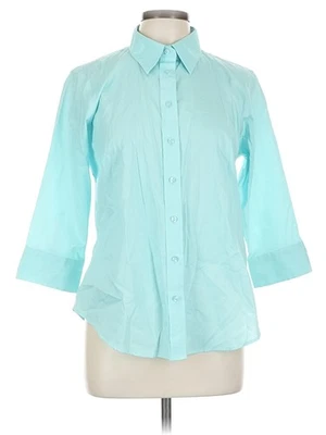 Lady Hathaway женщин зеленый 3/4 рукав рубашка на пуговицах L - Изображение 1 из 2