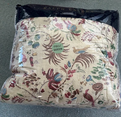 Edredón Ralph Lauren Maren Tropical Botánico Floral Reversible Completo/Reina NUEVO Foto 1 de 3