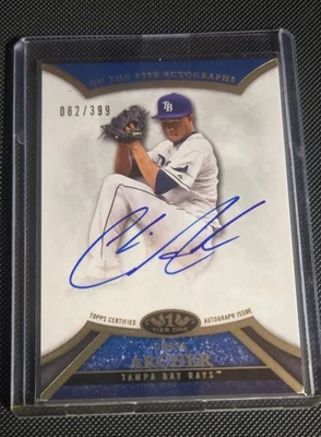 2013 Topps Tier One - On the Rise Autograph Chris Archer #ORA-CA2 /399 (AU) - Image 1 of 2