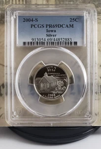 2004-S State Silver Proof Quarter - Iowa- PCGS PR69DCAM - Nice! 2883 - Picture 1 of 6