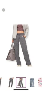 Women's Lululemon gray striped Dance Studio Mid-Rise full length Pants size 6 - Picture 1 of 10