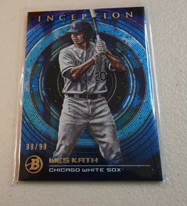 2022 Bowman Inception Blue Foil Pattern II Parallel /99 #56 WES KATH Card - Bild 1 von 2