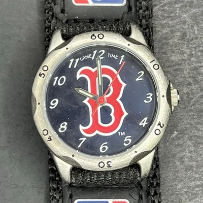 Boston Red Sox MLB Youth Watch 34mm New Battery On Adjustable Band - Image 1 of 4