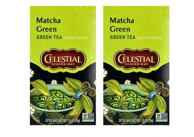 Lote 2 Nuevo en Caja Té Verde Matcha Celestial 40 Bolsas Preparación Halloween Vacaciones Regalo Envío Gratis Foto 1 de 3