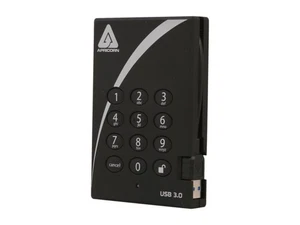 APRICORN 500GB Aegis Padlock External Hard Drive with 256-bit AES Encryption USB - Picture 1 of 5