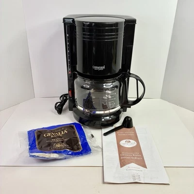 GEVALIA Connaisseur Home Concepts BLACK Coffee Maker 10 Cup GM-510B *READ* - Image 1 of 4