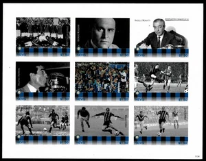 Nevis 2011 - Italian Soccer Club - Sheet of 9 IMPERF Stamps - Scott #1695 - MNH - Picture 1 of 1