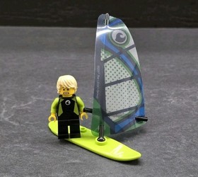 LEGO - Windsurfer Minifigure  - Beach Water Ocean Sports - Fast Shipping!