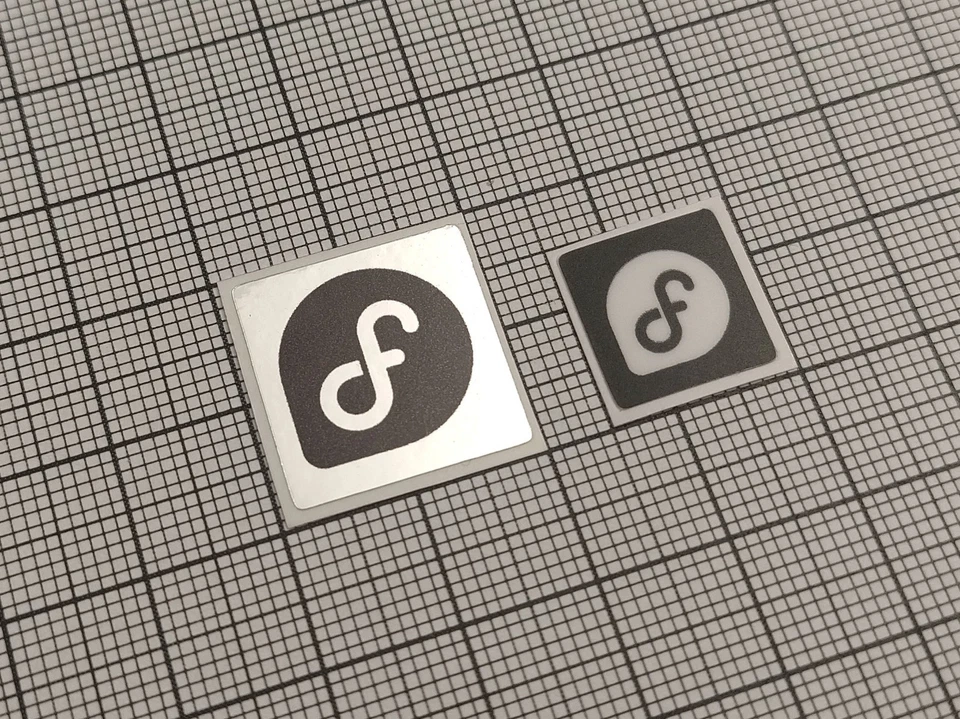 6 x Silver Fedora Linux Stickers For The Computer Case & Super Key Pack - Image 1 of 1