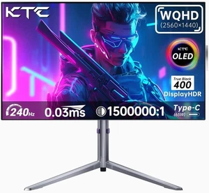27-Inch OLED Gaming Monitor | QHD 2560X1440P | 240Hz 0.03Ms GTG | 1.5M:1 Contras - Picture 1 of 9
