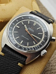 Omega Seamaster "Chronostop" Jumbo Case Year 1968 Men Vintage Watch - Picture 1 of 17