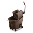 Rubbermaid Commercial FG758088BRN 35 qt. WaveBrake 2.0 Side-Press Combo - BN New